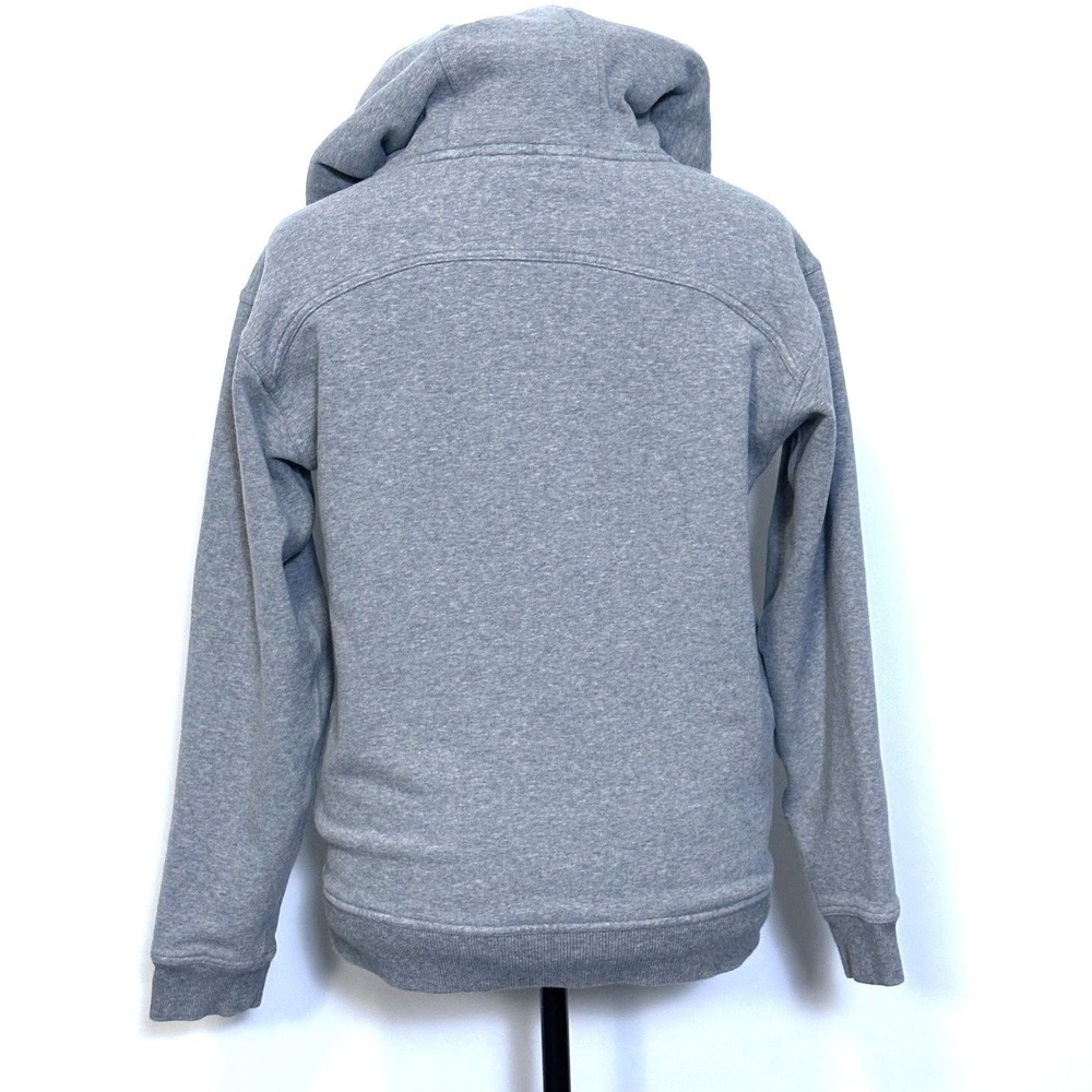 Lululemon Hoodie Womens‎ Medium Gray Fleece Pullover Kangaroo Pocket Soft - Picture 5 of 9
